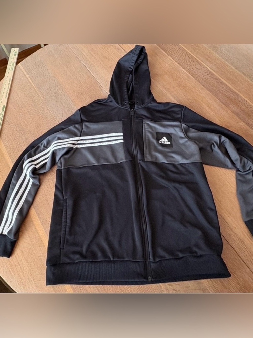 Adidas Axis Tech Full-Zip Hooded Training Jacket. Men’s Large